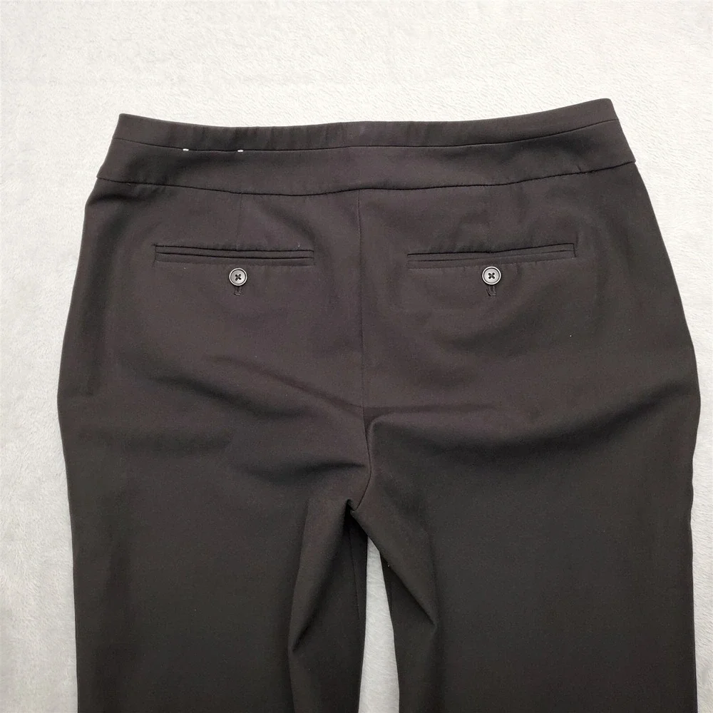 Chicos Pants Womens size 1 US 8 Medium‎ Black Dress Smart Casual Stretch Blend